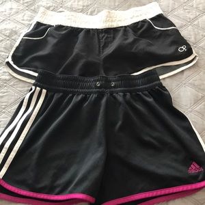 Womens athletic shorts (2 pairs)